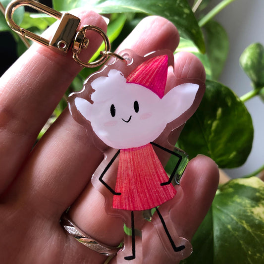 Alfur Keyring | Hilda llavero | Fanart Netflix Hilda the Series | Llavero colgante regalo llaves mochila