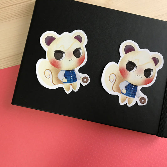 Pegatina Munchi Animal Crossing New Horizons | Cuaderno Decoración iPad Portatil Stickers Removible