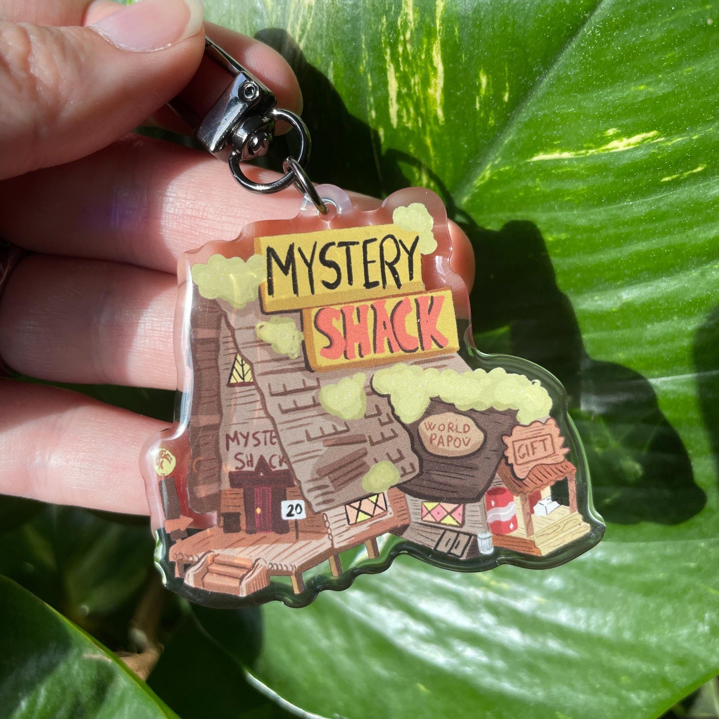 Mistery Shack Gravity Falls Keychain Keyring | llavero | Fanart colgante regalo llaves mochila