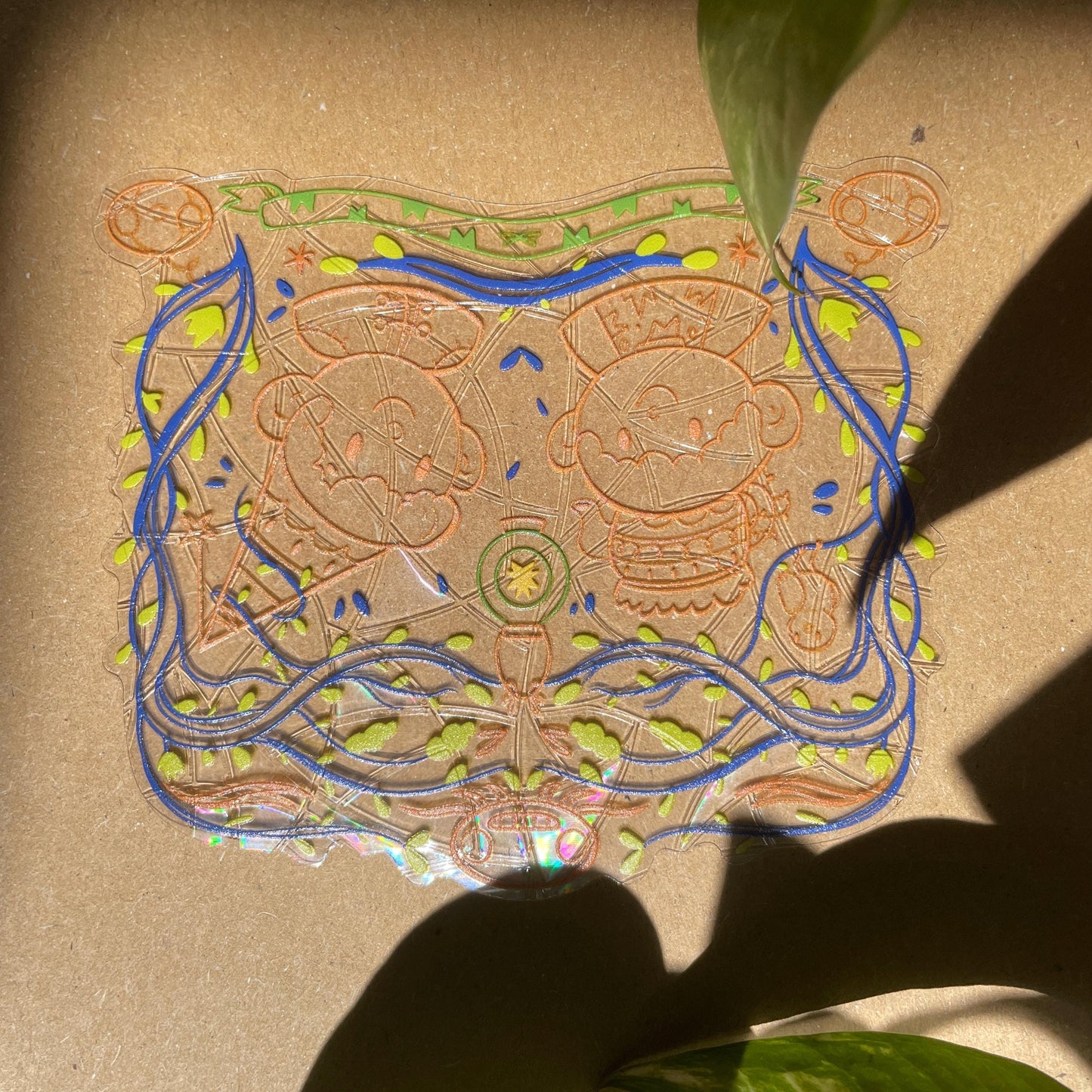 Wirt & Greg Suncatcher, OTGW Pegatina atrapasol reutilizable para ventana