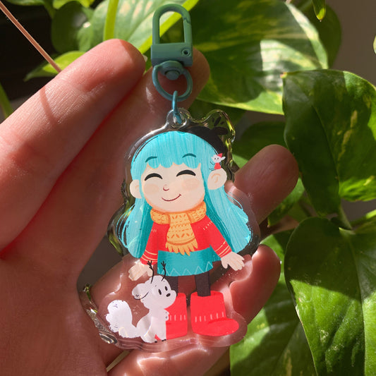 Hilda Keyring: Hilda llavero del Fanart de la serie de Netflix Hilda the Series. Llavero colgante regalo para llaves o mochila
