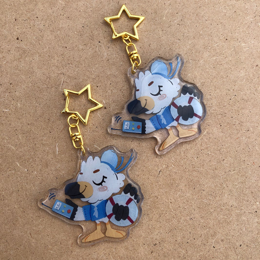 Gulliver Keyring | Gulliver llavero | Animal Crossing Llavero | New Horizons | Llavero colgante regalo llaves mochila Keychain