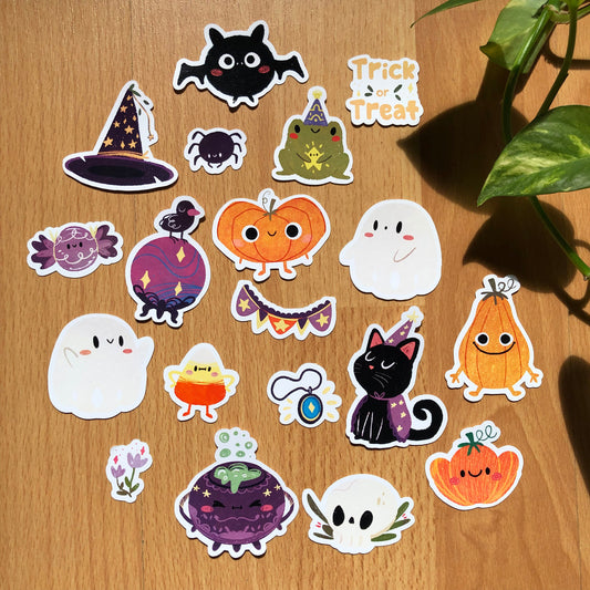 Pack de Pegatinas Halloween, Pegatinas Otoñales Halloween