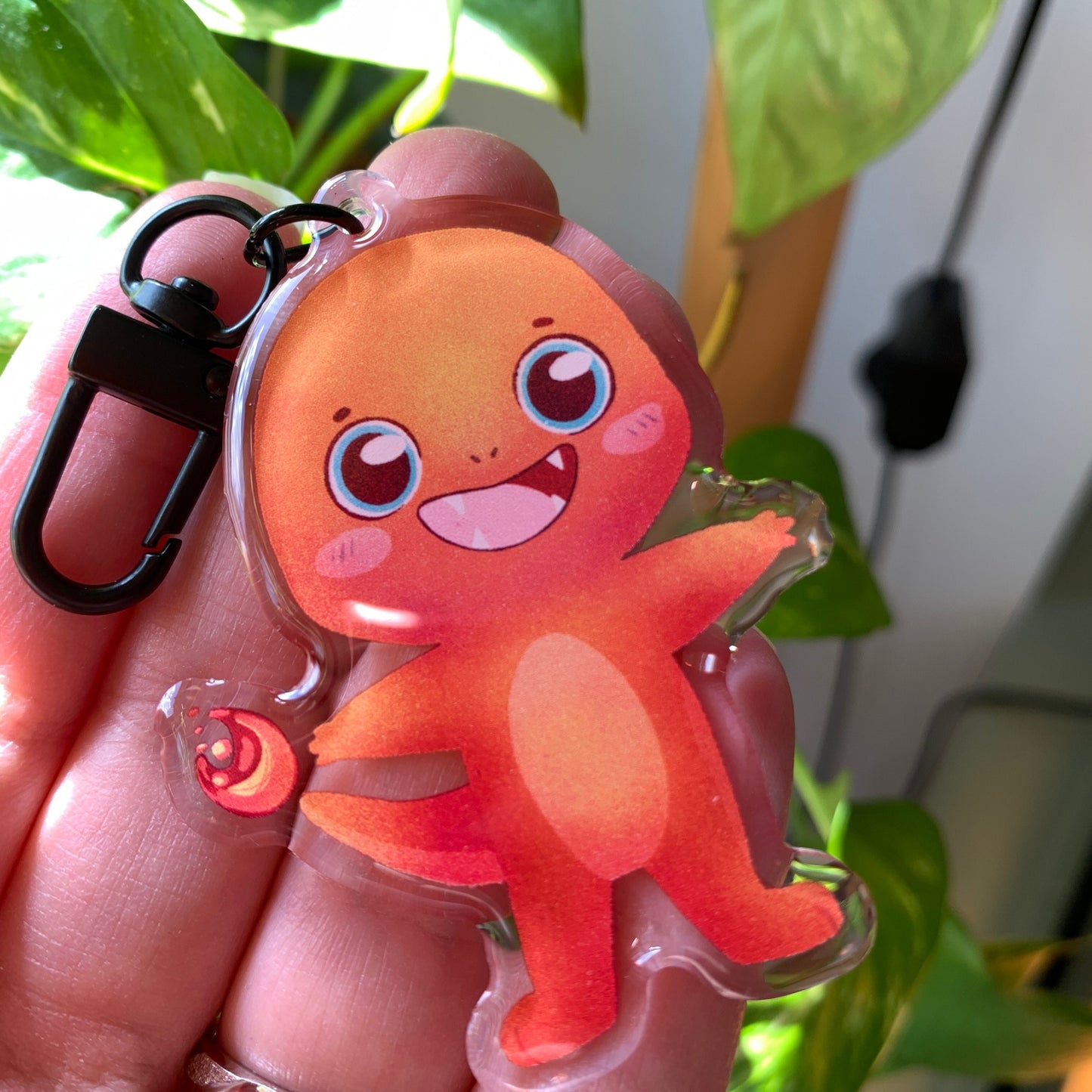 Charmander-Poke Keyring | Poke llavero | Fanart colgante regalo llaves mochila