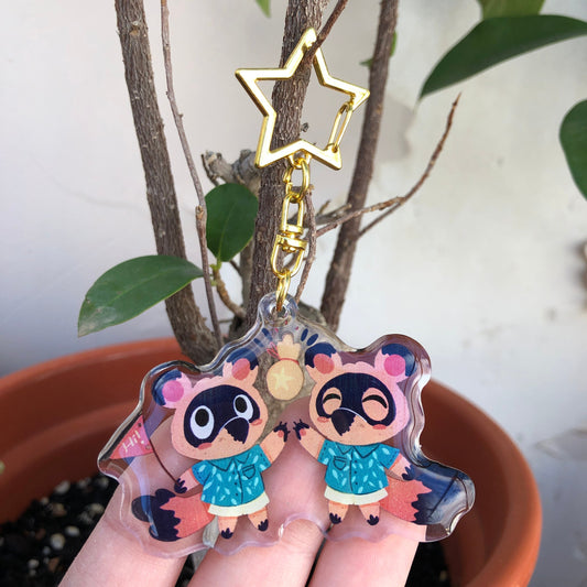 Timmy Tommy Keyring | Nendo Tendo llavero | Animal Crossing Llavero | New Horizons | Llavero colgante regalo llaves mochila Keychain