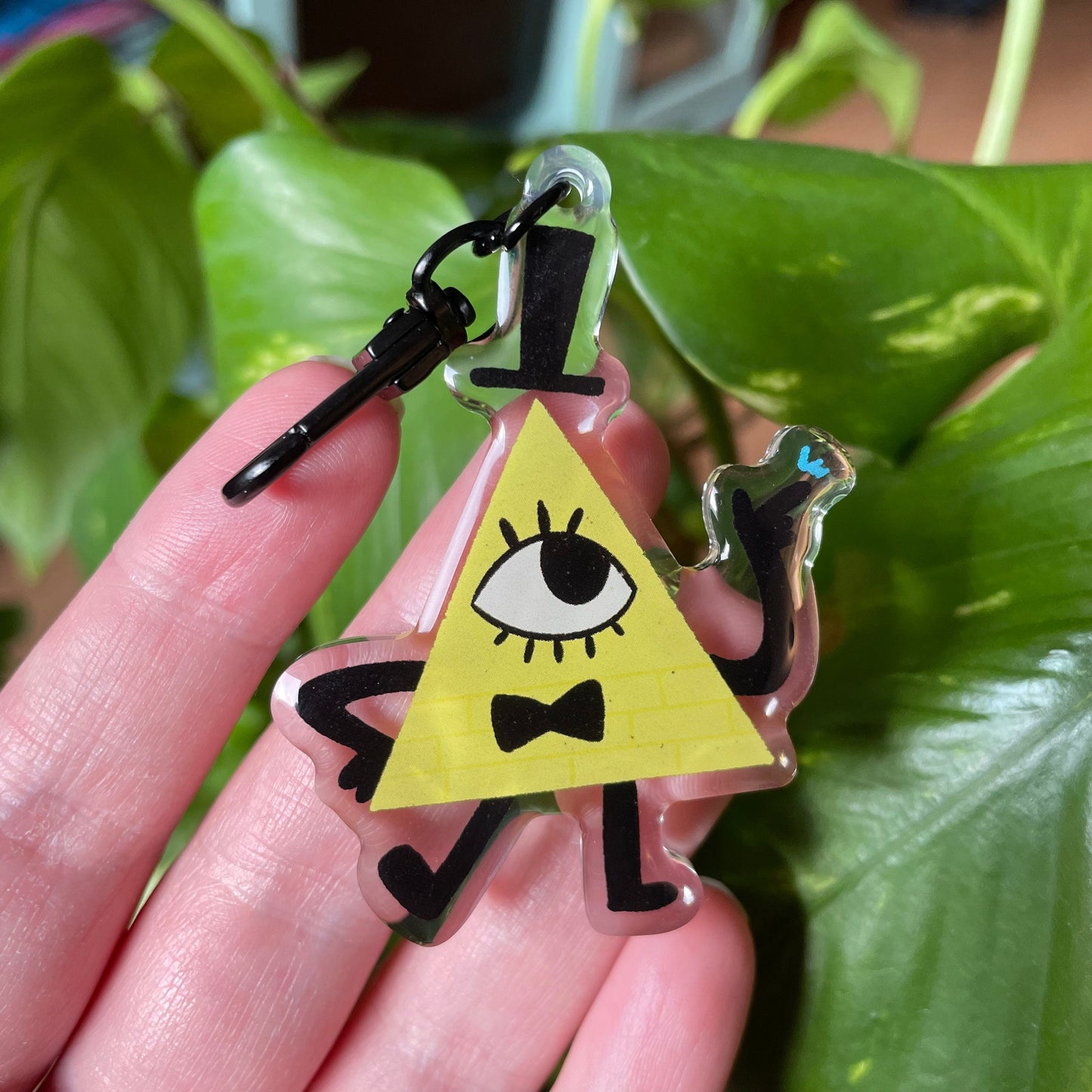 Bill Cipher | llavero | Fanart colgante regalo llaves mochila Gravity Falls