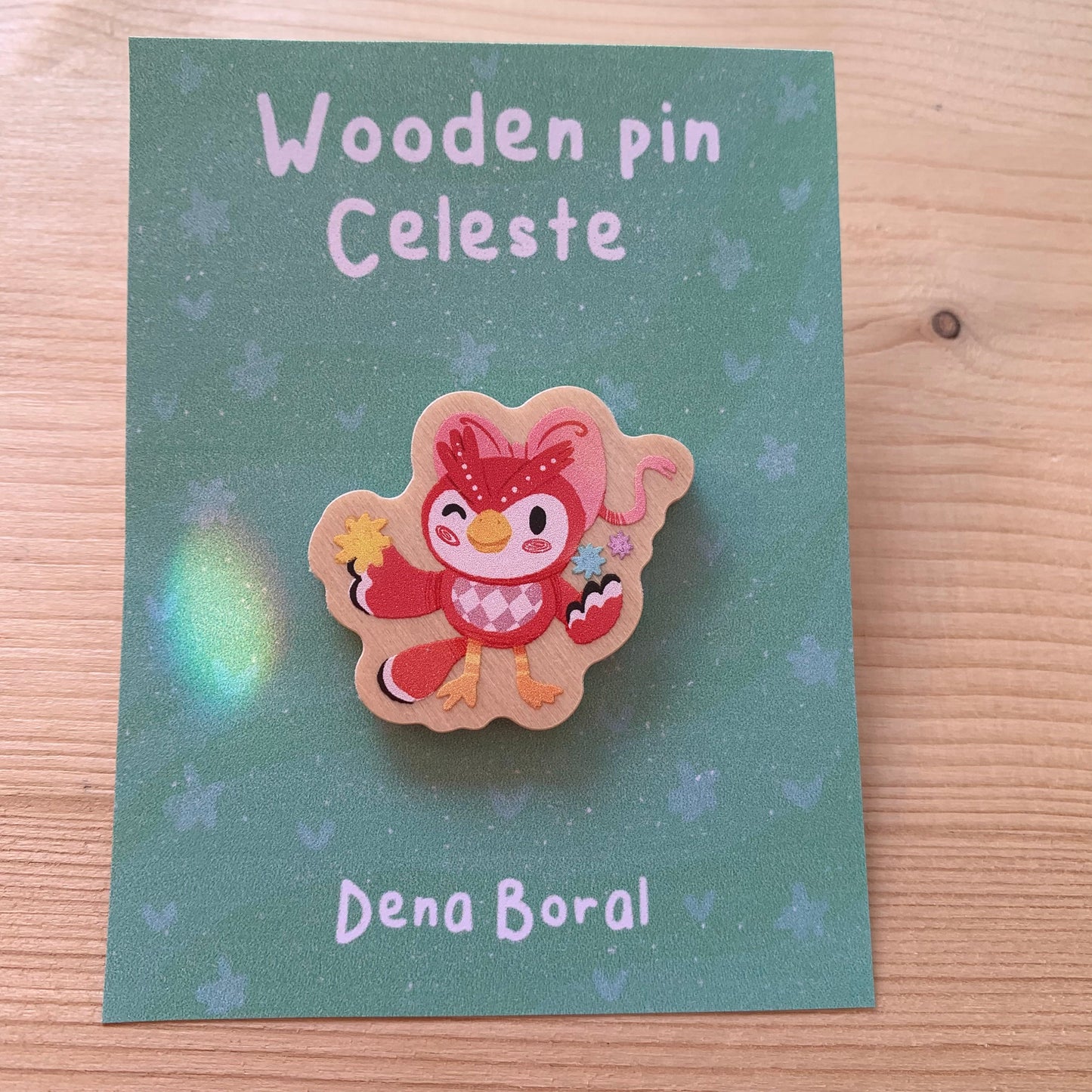 Pin de madera natural, Celeste Animal Crossing New Horizons, Nintendo Switch