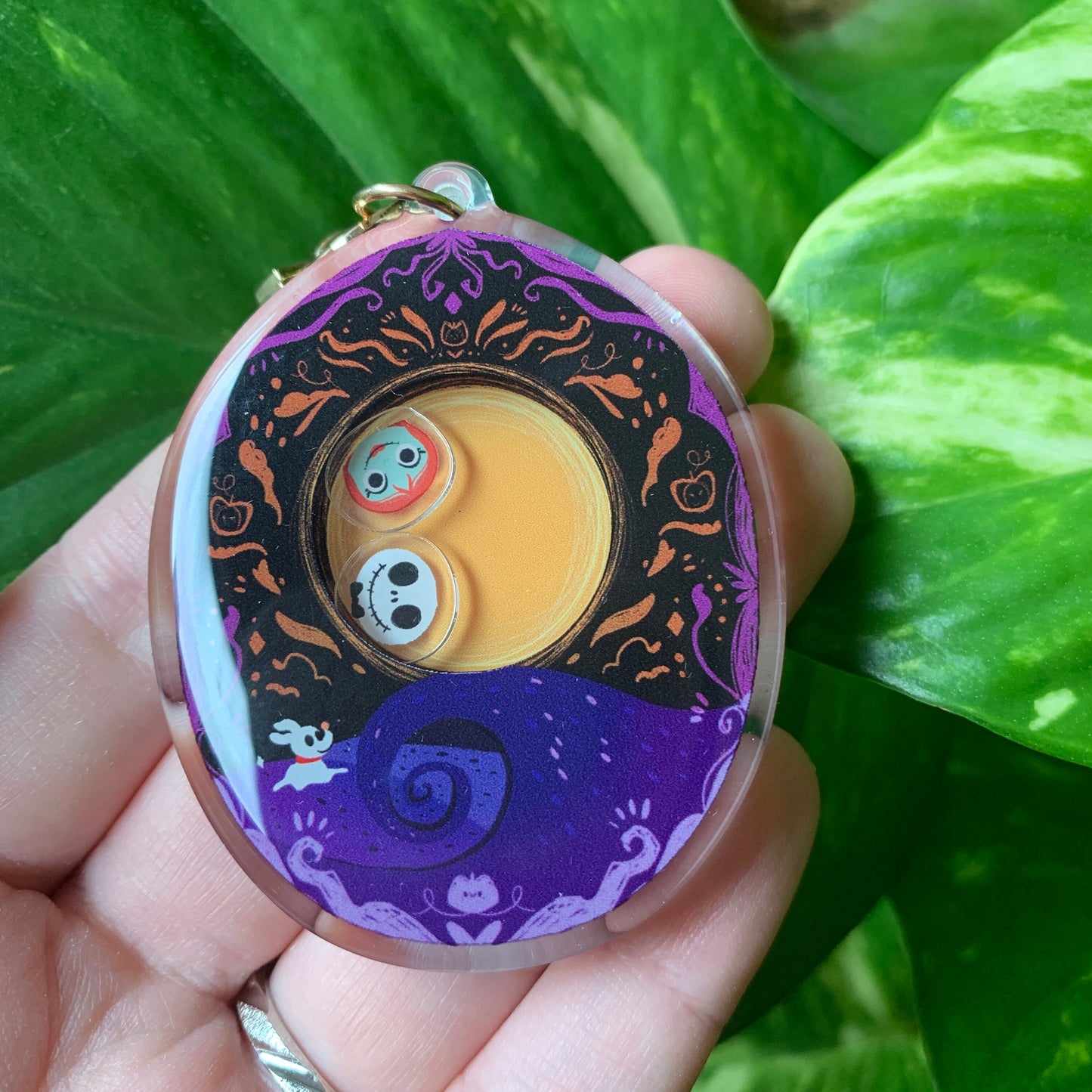 Shaker Pesadilla antes de Navidad | Tamagotchi Llavero Jack Skeleton & Sally