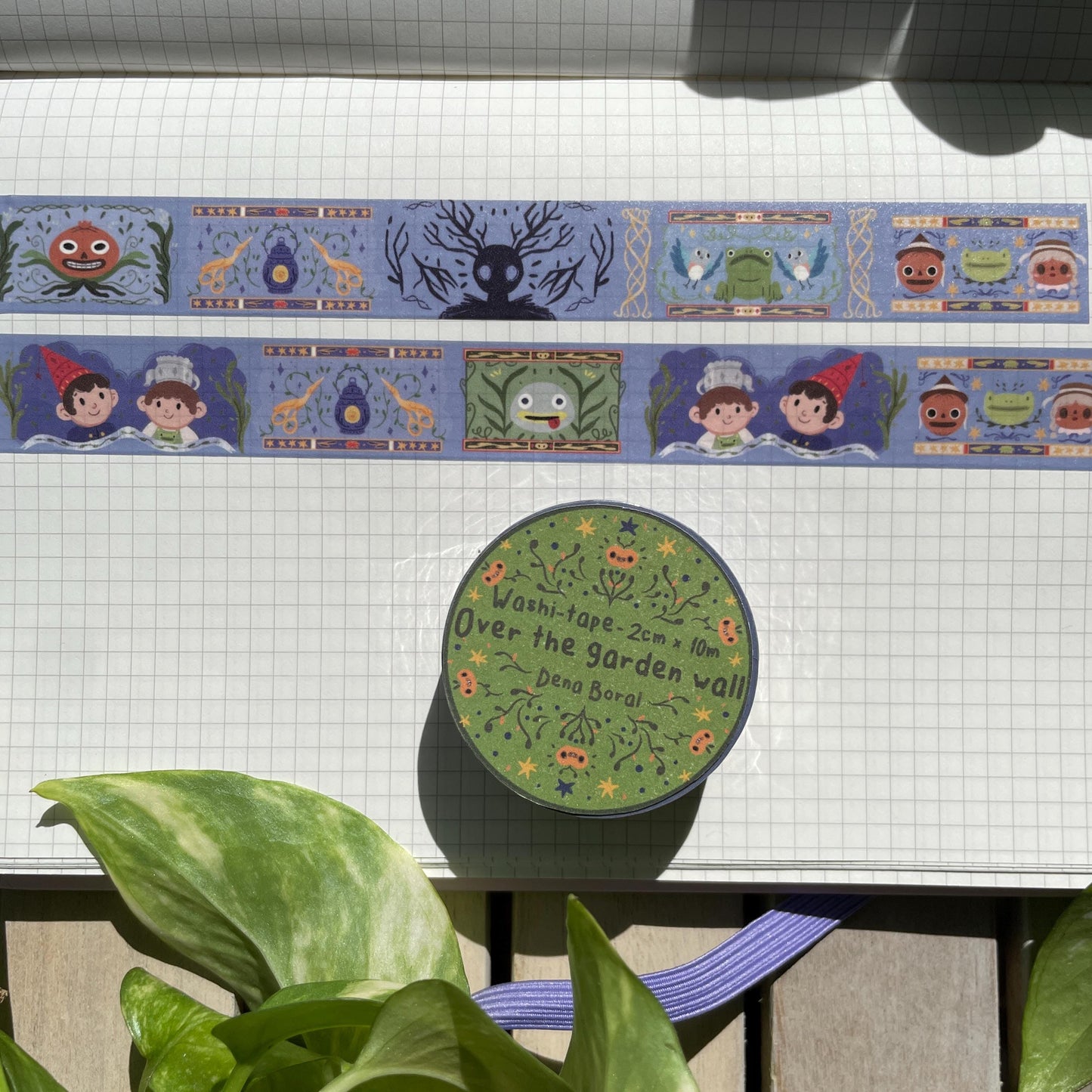 Washi Tape Over The Garden Wall Ilustrado: Cinta Decorativa Retro y Kawaii de la colección "OTGW"
