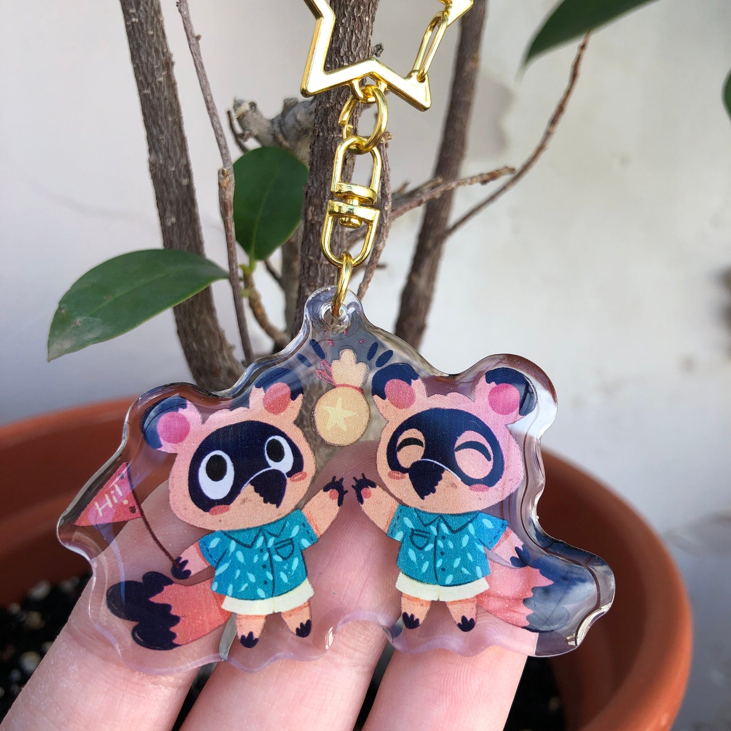 Timmy Tommy Keyring | Nendo Tendo llavero | Animal Crossing Llavero | New Horizons | Llavero colgante regalo llaves mochila Keychain