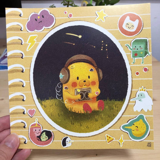 Print Hora de Aventuras | Fanart Jake el perro | Ilustración impresa Adventure Time