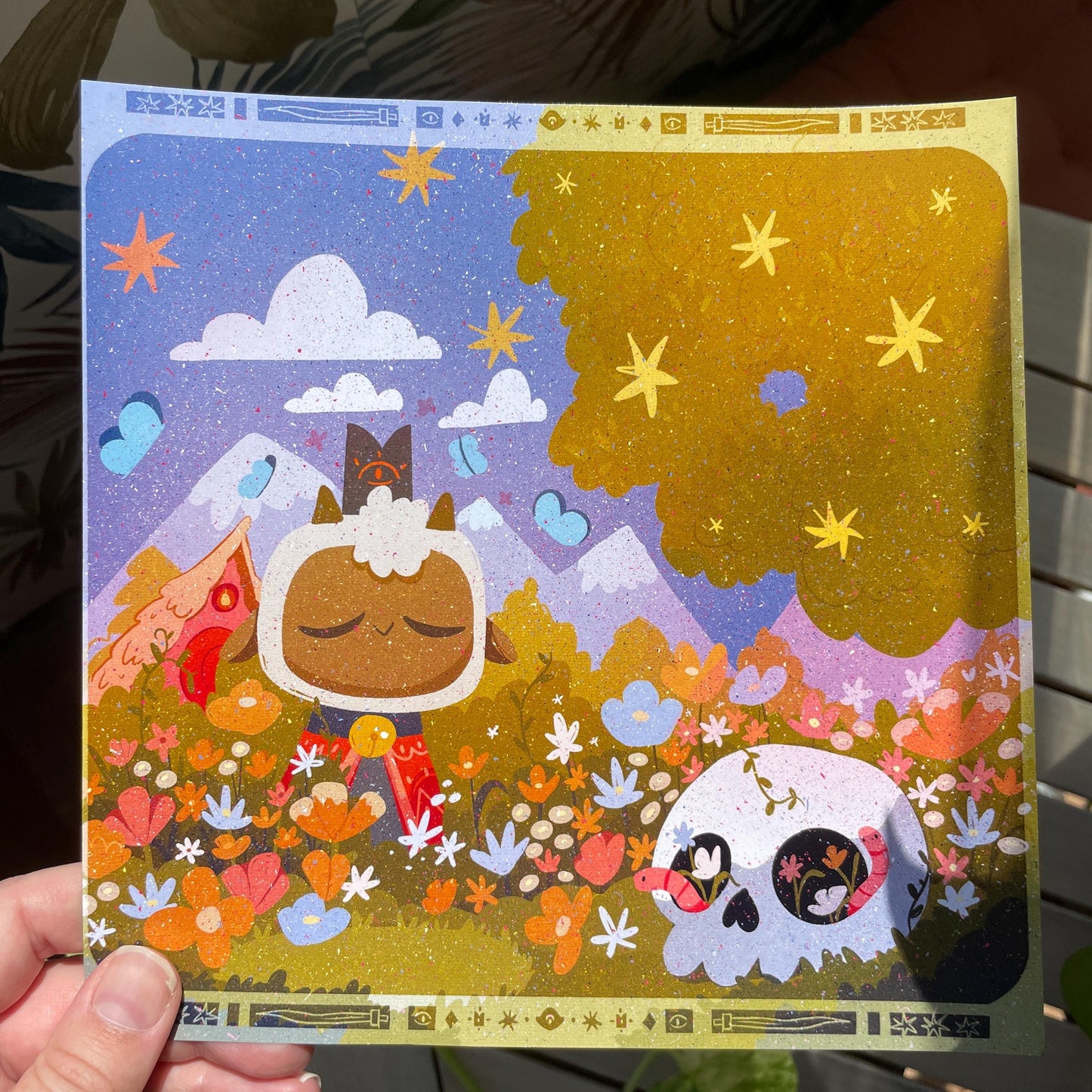 Print Cult of the Lamb Chill | Fanart | Ilustración impresa Cult of the Lamb Collection