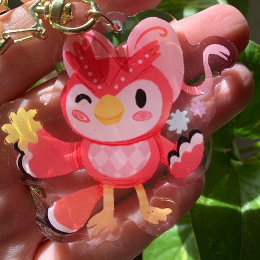 Celeste Keyring | Celeste llavero | Animal Crossing Llavero | New Horizons | Llavero colgante regalo llaves mochila Keychain