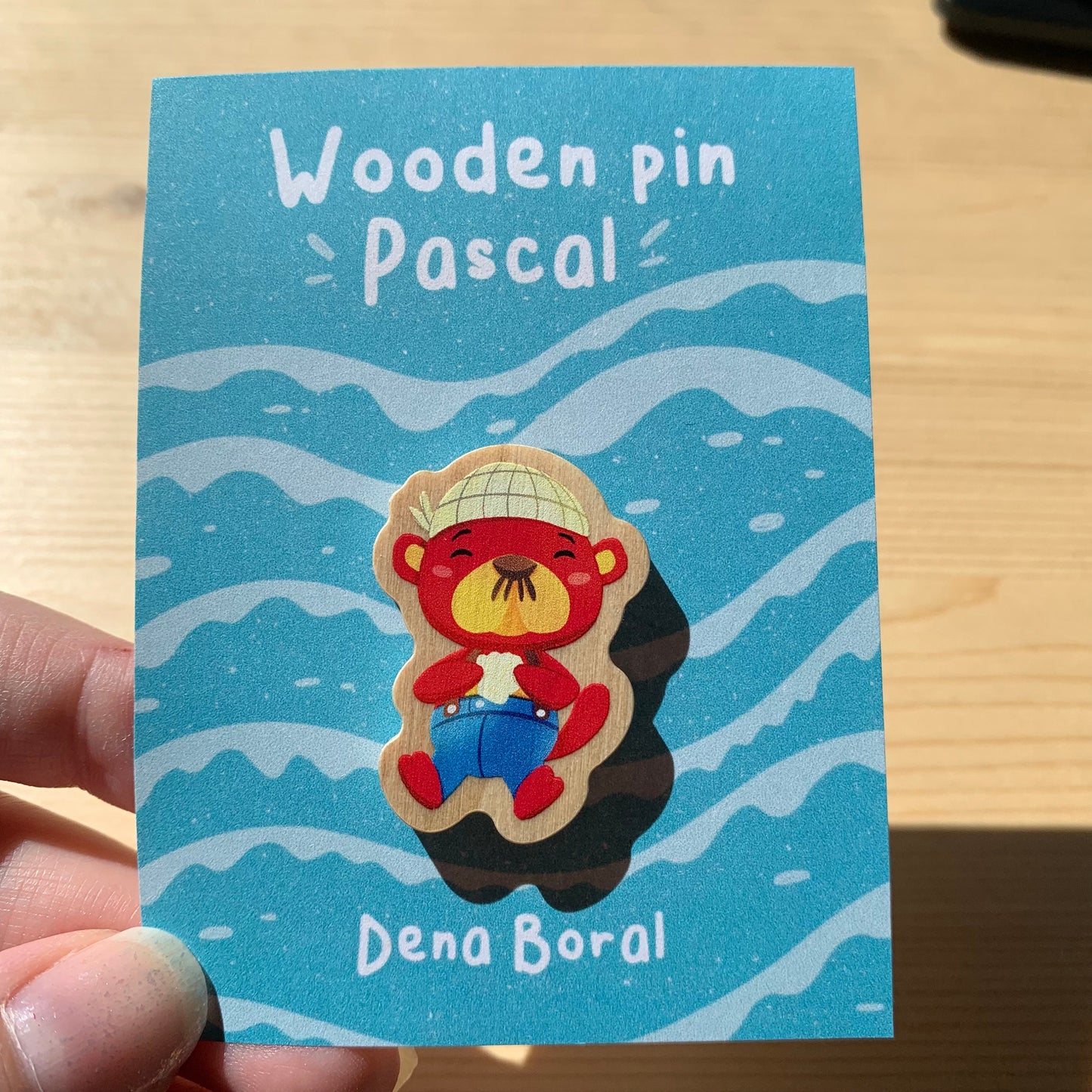 Pin de madera natural, Pascal Animal Crossing New Horizons, Nintendo Switch Merengue