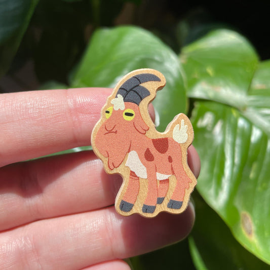 Gompers Gravity Falls Pin de Madera Natural