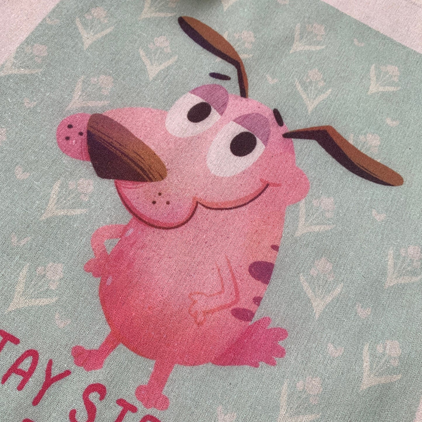 Tote Bag Agallas el perro cobarde | Bolsa Tela Fanart Courage The Cowardly Dog Totebag | Fan Art 100% Algodón 40x40cm 16x16inch