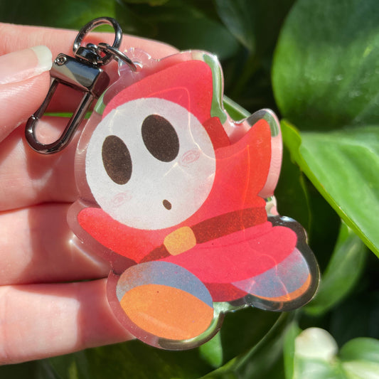 Llavero Shy-Guy | Keyring Keychain Acrilico colgante regalo llaves mochila Keychain