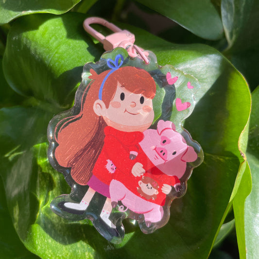 Mabel Gravity Falls Keychain Keyring | llavero | Fanart colgante regalo llaves mochila