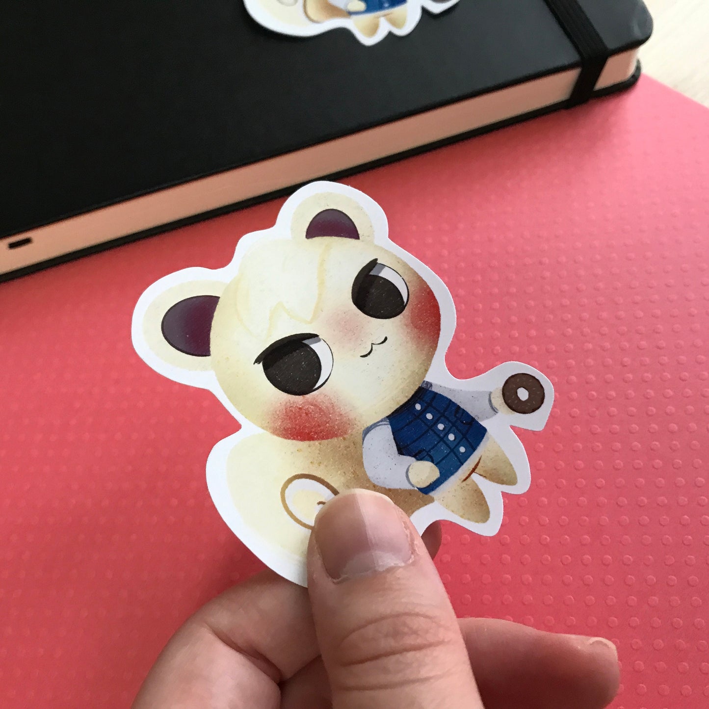 Pegatina Munchi Animal Crossing New Horizons | Cuaderno Decoración iPad Portatil Stickers Removible