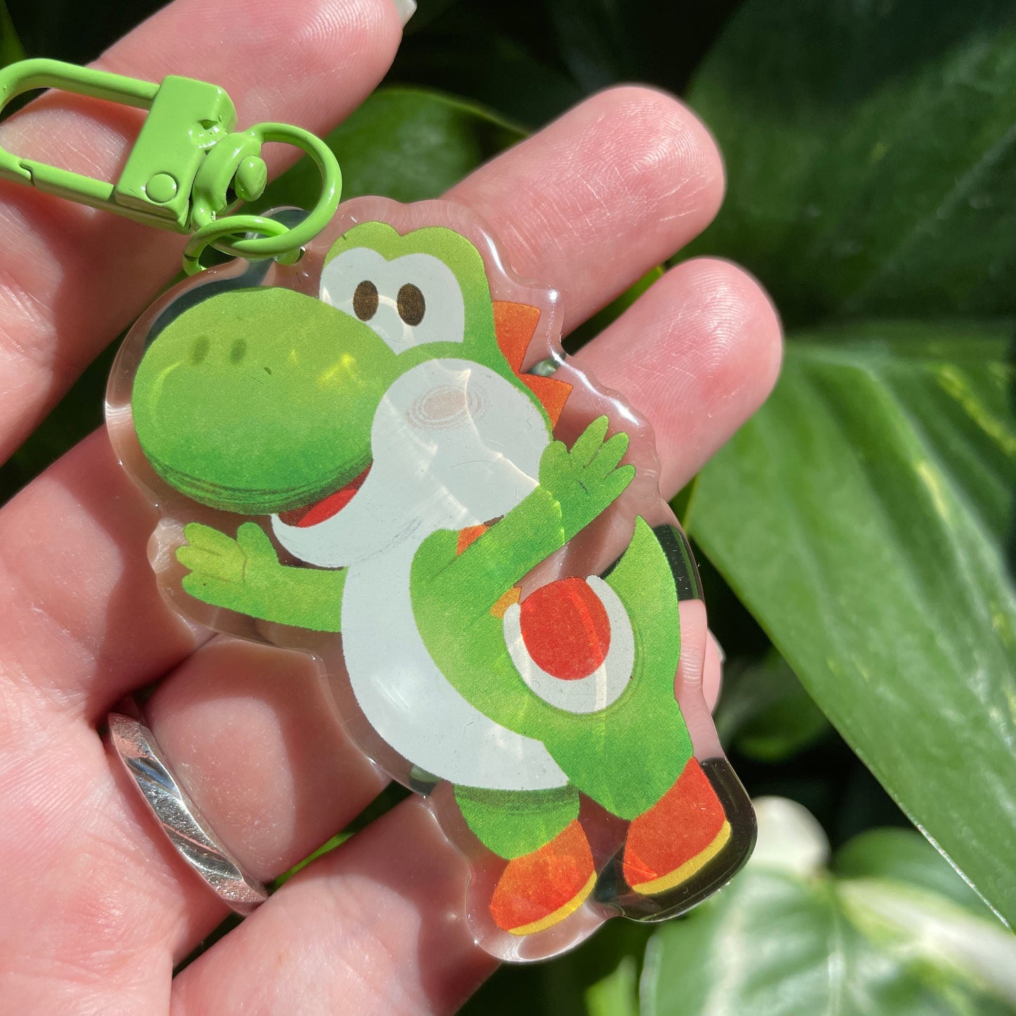 Llavero Yoshi | Keyring Keychain Acrilico colgante regalo llaves mochila Keychain