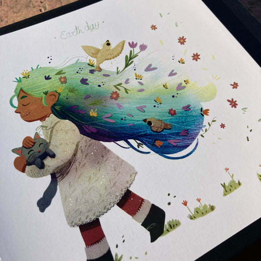 Print Earth Day | Illustration | Ilustracion | Original Character | OC | Art Print | Draw