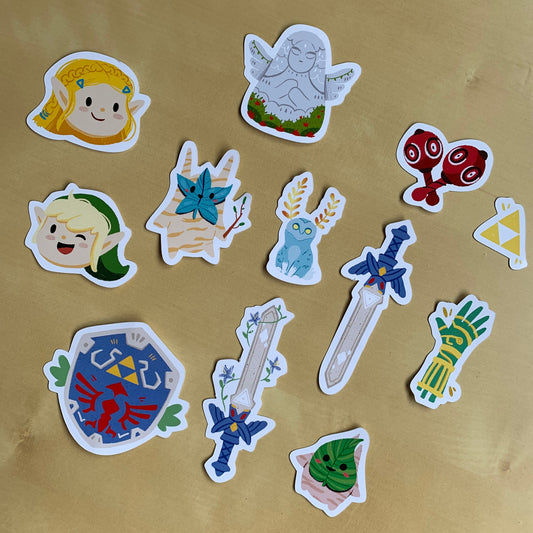 Pack Pegatinas Zelda | Zelda Stickers Pack | Illustration Fanart