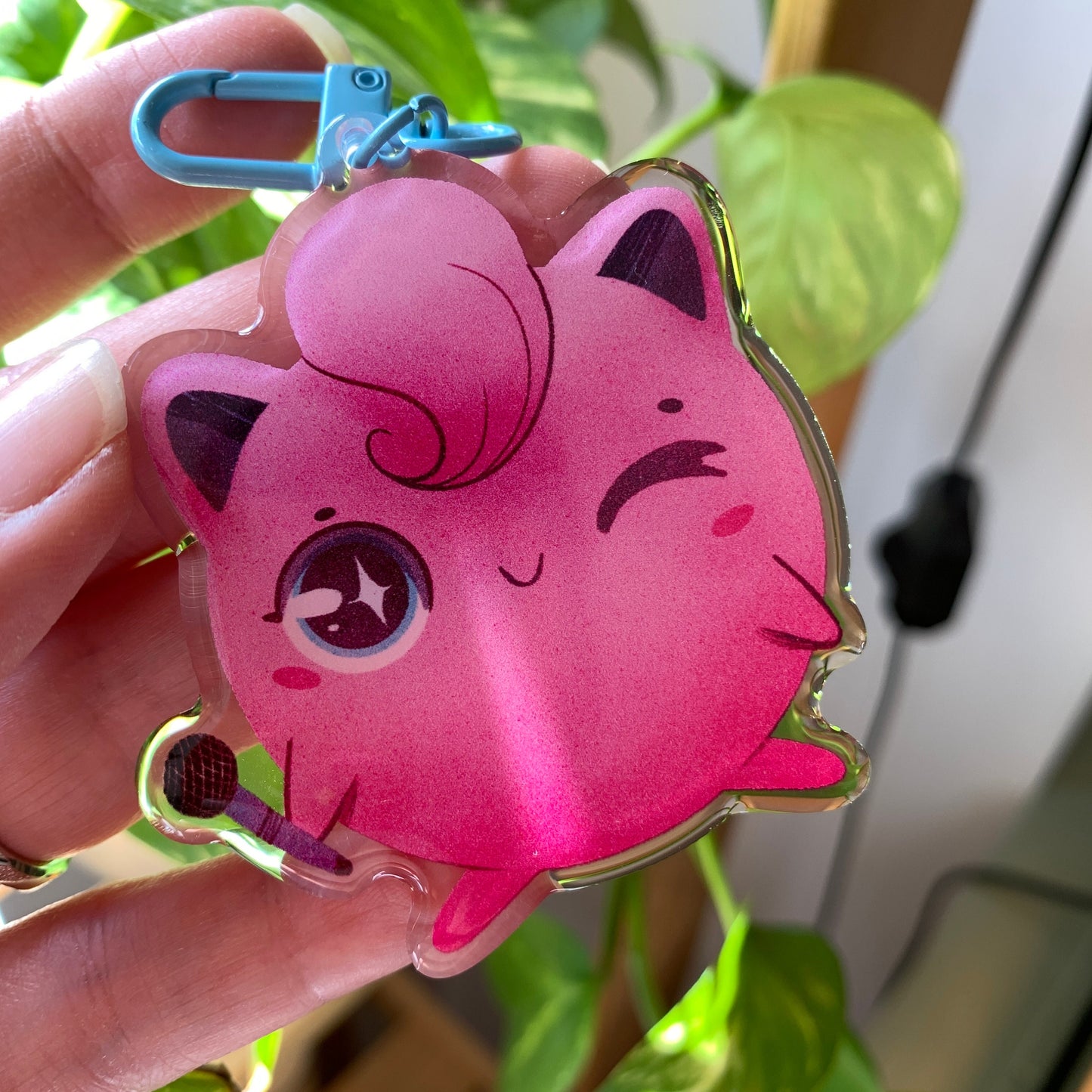 Jigglypuff-Poke Keyring | llavero | Fanart colgante regalo llaves mochila