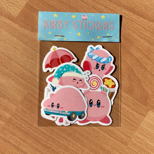 Pack Pegatinas Kirby: Stickers Pack Fanart