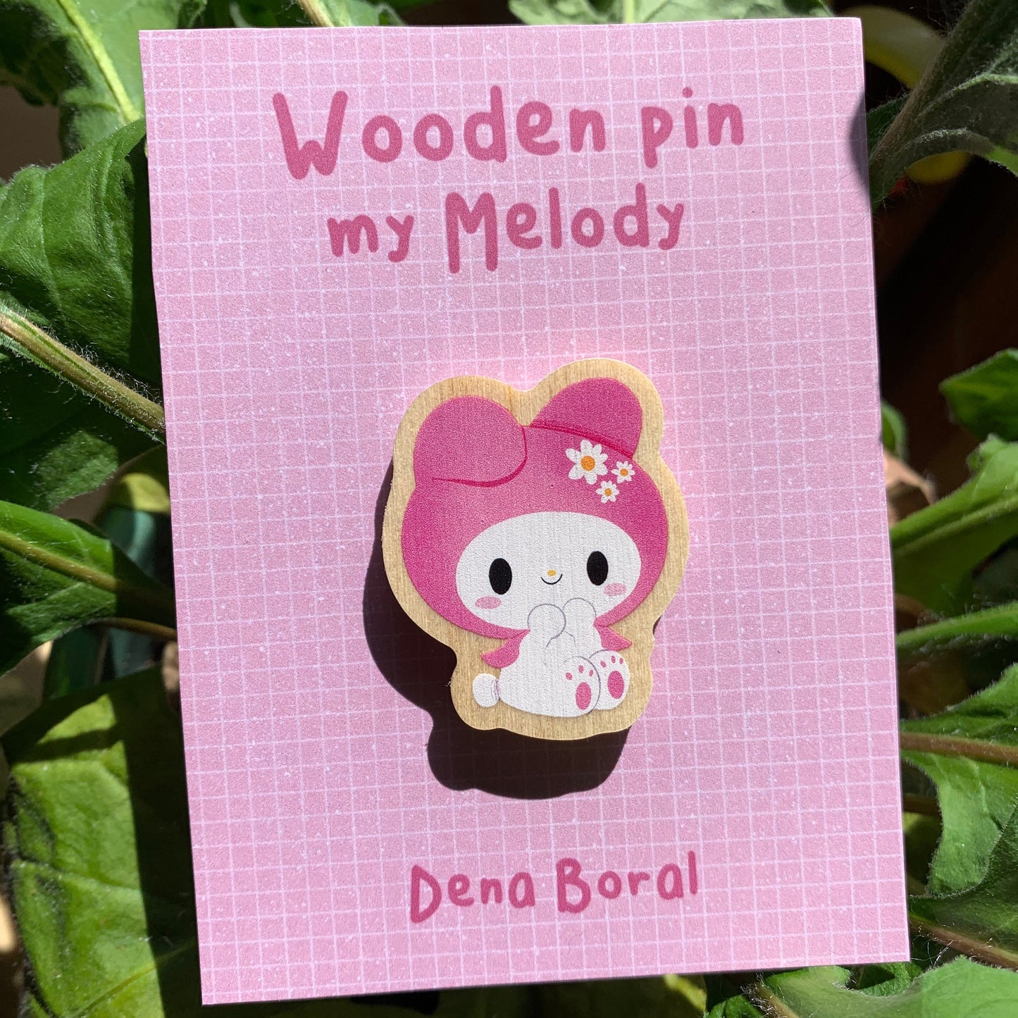 My melody | My Melody Wooden Pin Badge | My Melody