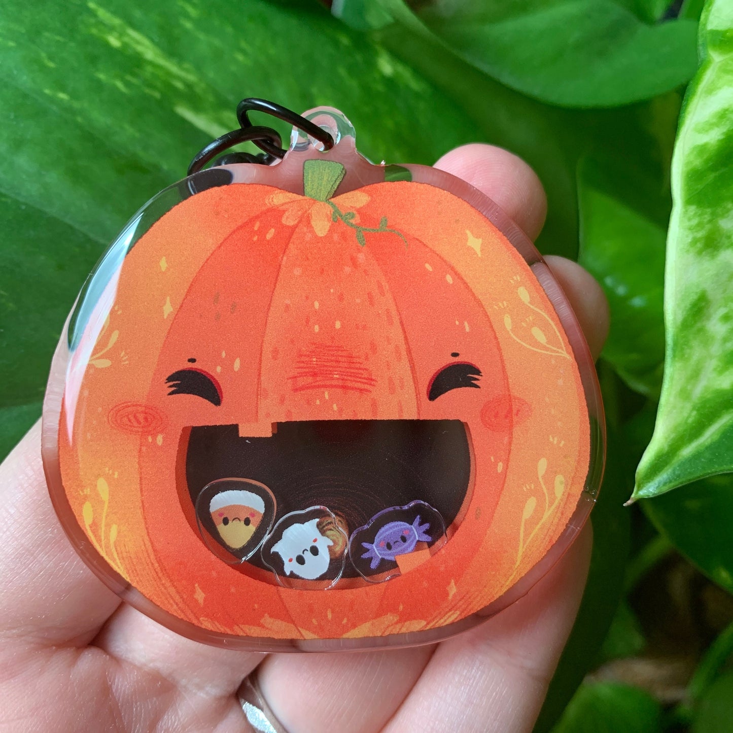 Llavero Halloween Calabaza | Tamagotchi shaker