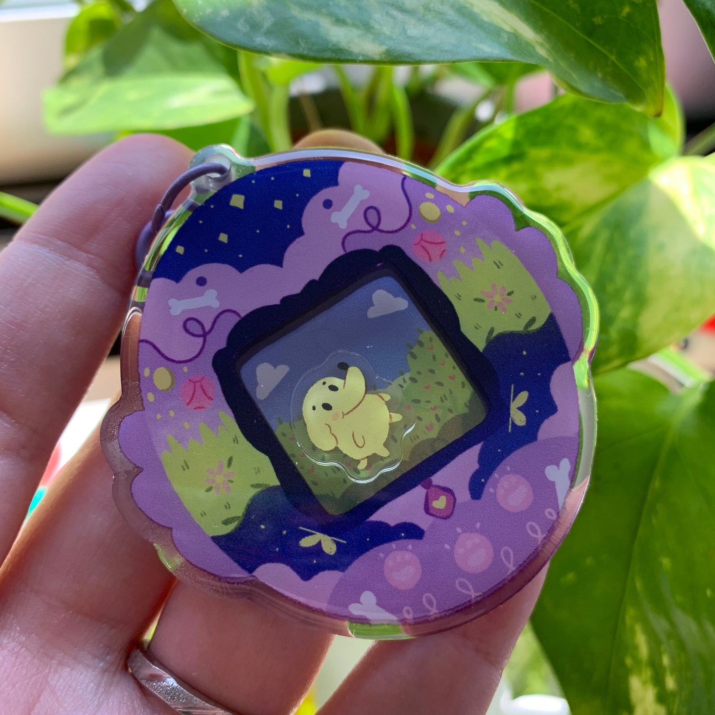 Llavero perro fanart | Tamagotchi shaker