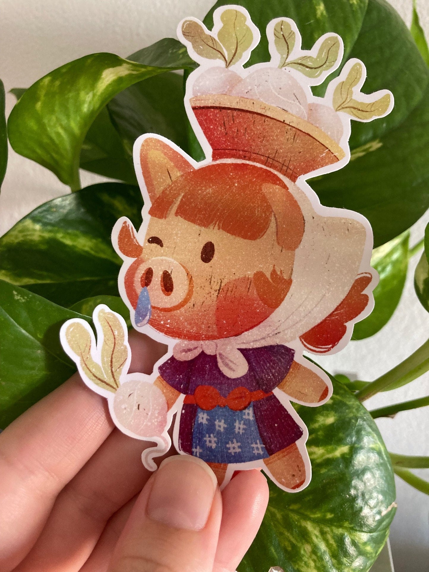 Pegatina Juliana Animal Crossing New Horizons | Cuaderno Decoración iPad Portatil Stickers | Daisy Mae Porcelette Jorna Brunella