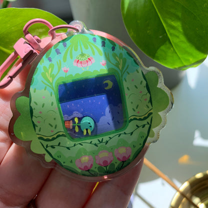 Llavero flores fanart | Tamagotchi shaker