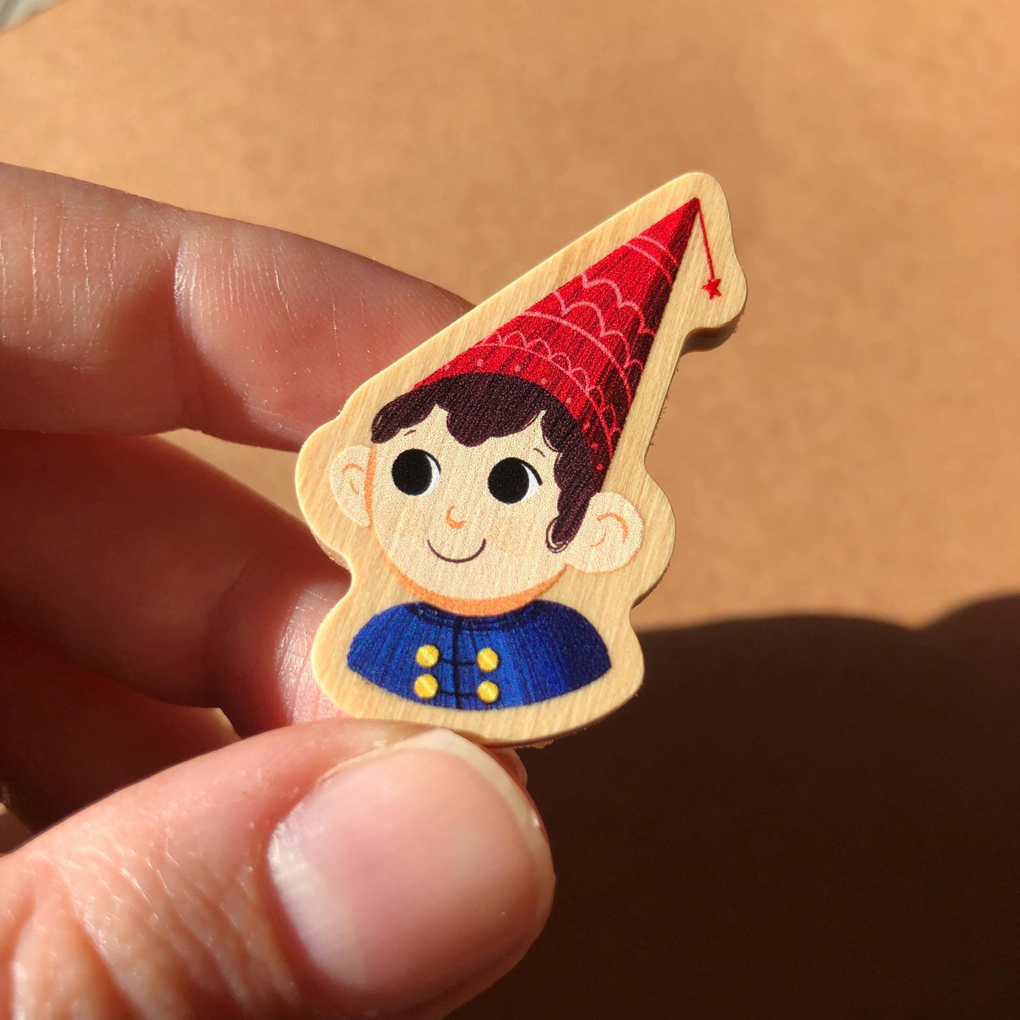 Over The Garden Wall Doble Pin de madera natural, Wirt & Greg OTGW