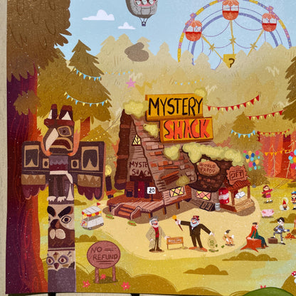 Print Gravity Falls Universe, Fanart, Ilustración impresa de la colección "Gravity Falls"