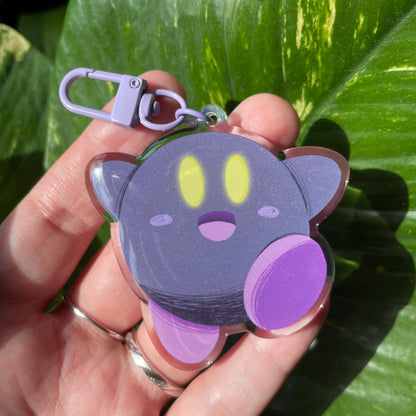 Llavero Kirby Dark Purple |Keyring Keychain Acrilico colgante regalo llaves mochila Keychain