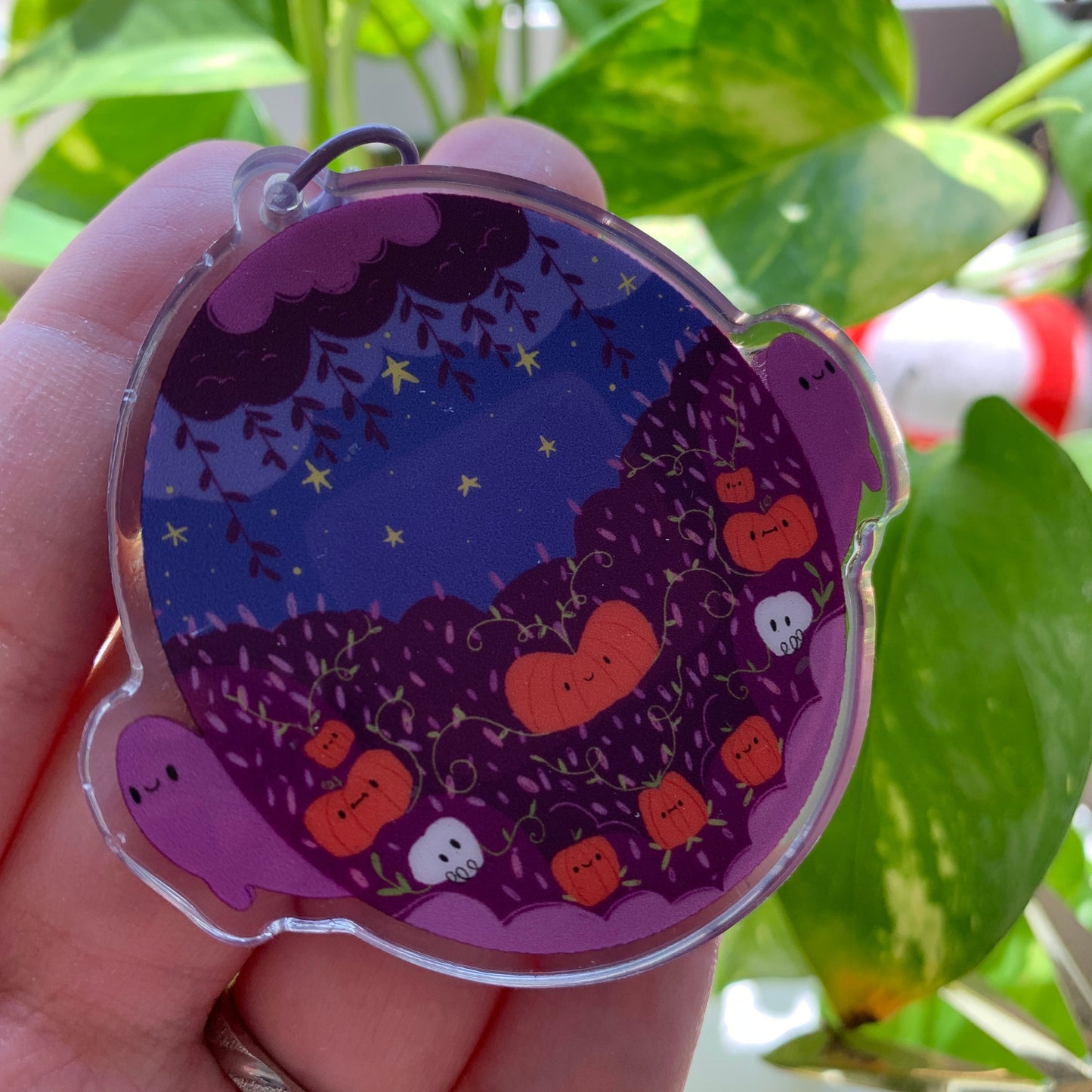 Llavero Halloween murciélago negro | Tamagotchi shaker