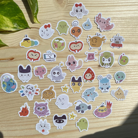 Pack Pegatinas Tamagotchi, Stickers Pack Fanart de la colección "Tamagotchi Paradise"