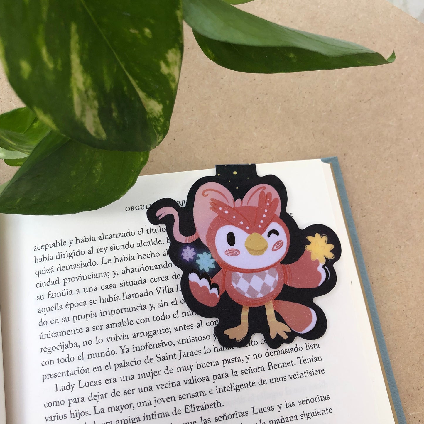 Celeste Animal Crossing Marcapáginas | Separador magnético Punto de Libro | Hecho a mano Handmade