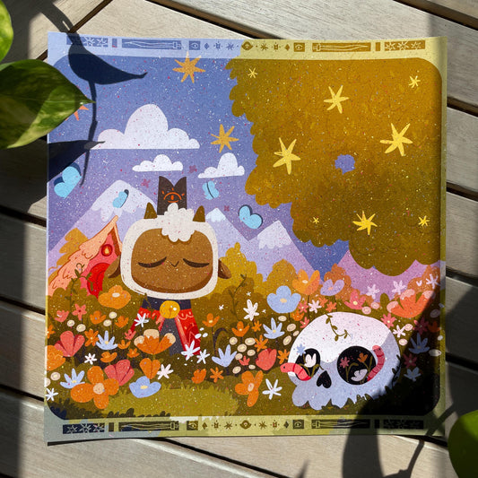 Print Cult of the Lamb Chill | Fanart | Ilustración impresa Cult of the Lamb Collection