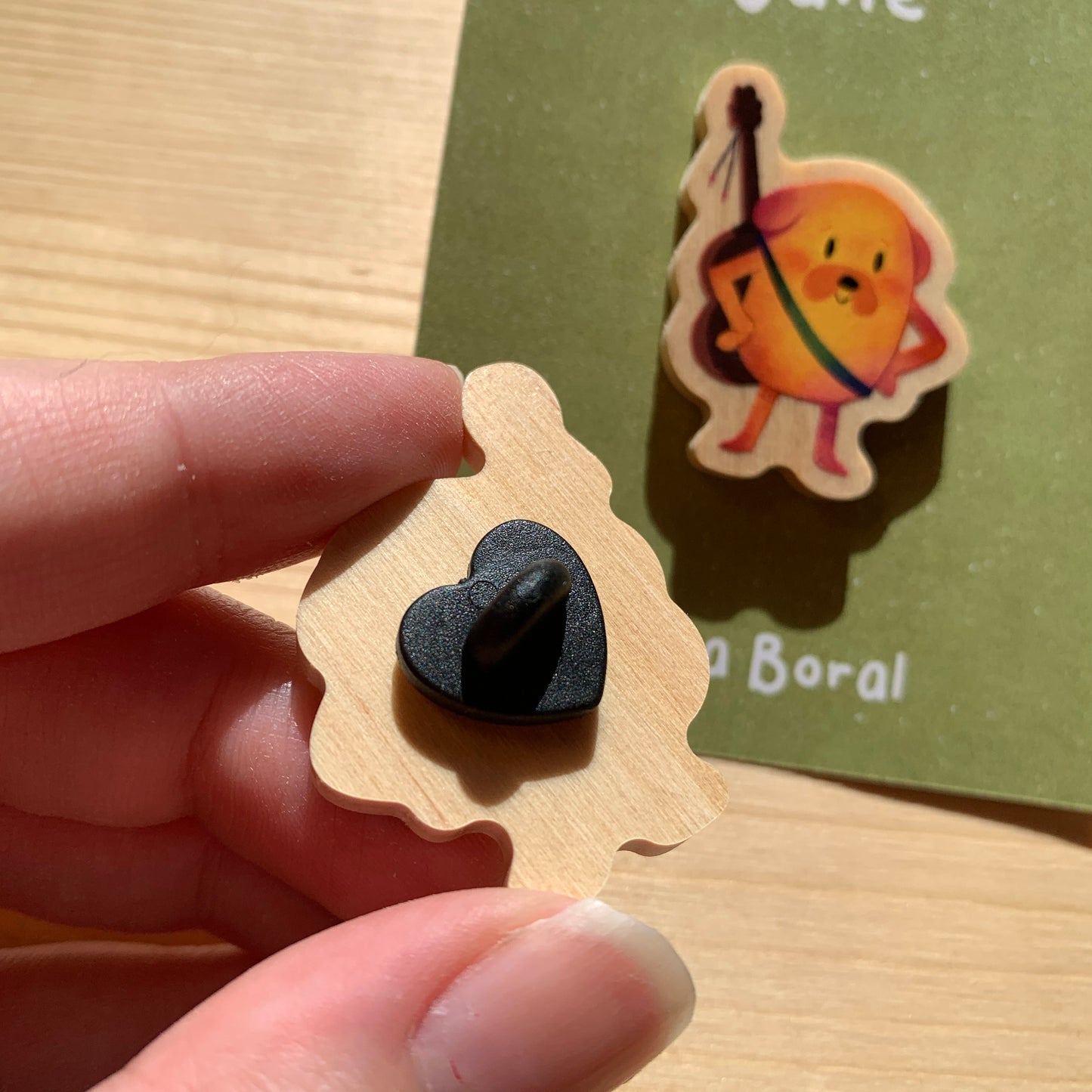 Pin de Madera Jake Hora de Aventuras | Jake el perro Wooden Pin Inspired | Pin Original Regalo Eco Friendly Madera Natural