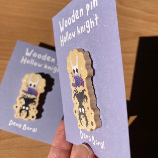 Hollow Knight Fan Pack:  Ilustración doble + Llavero + Pin