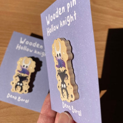 Hollow Knight Fan Pack:  Ilustración doble + Llavero + Pin