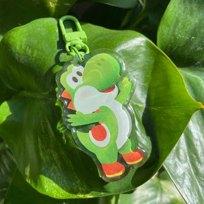Llavero Yoshi | Keyring Keychain Acrilico colgante regalo llaves mochila Keychain