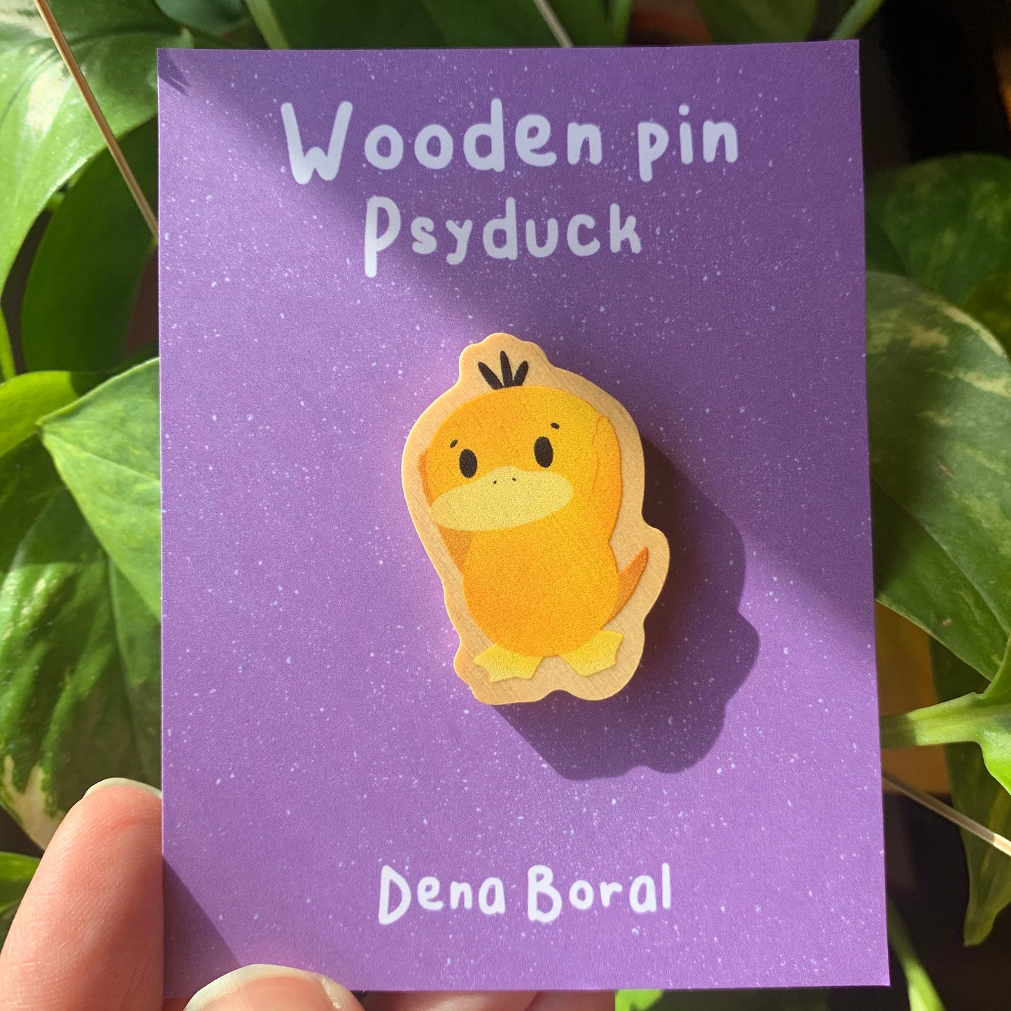 Pin de Madera Psyduck-poke |Psyduck  Wooden Pin Badge | Psyduck