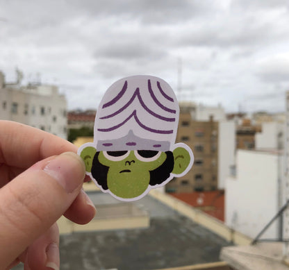 Pack Pegatinas Cactus Las Supernenas | Buttercup The Powerpuff Girls Stickers Pack | Cartoon Network Fanart | Las Chicas Superpoderosas