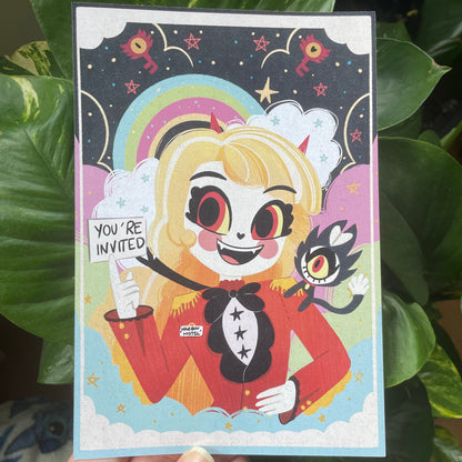 Print Hazbin Hotel Tamaño A5 | Fanart | Ilustración | Lámina ilustrada