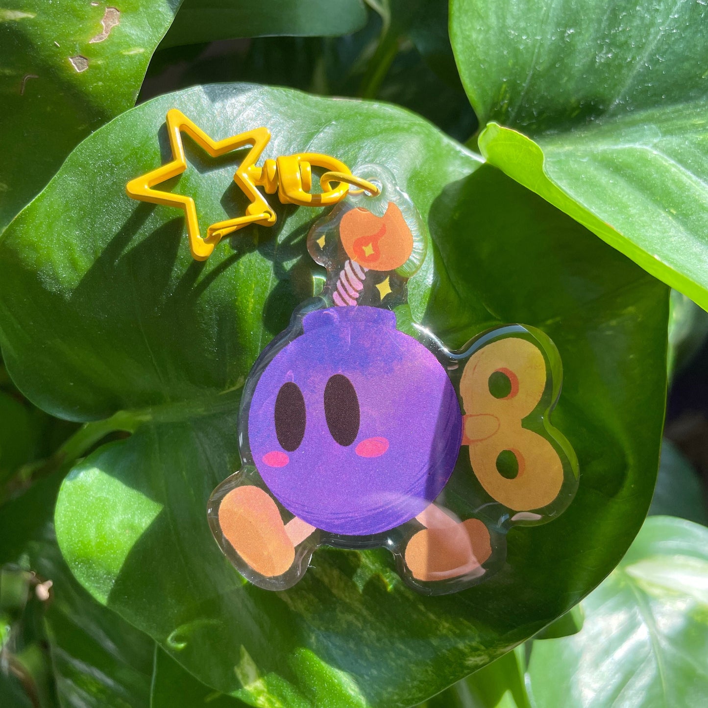 Llavero Bob-Omb | Keyring Keychain Acrilico colgante regalo llaves mochila Keychain