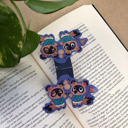 Tendo & Nendo (Timmy Tommy) Animal Crossing Marcapáginas | Separador magnético Punto de Libro | Hecho a mano Handmade | New Horizons