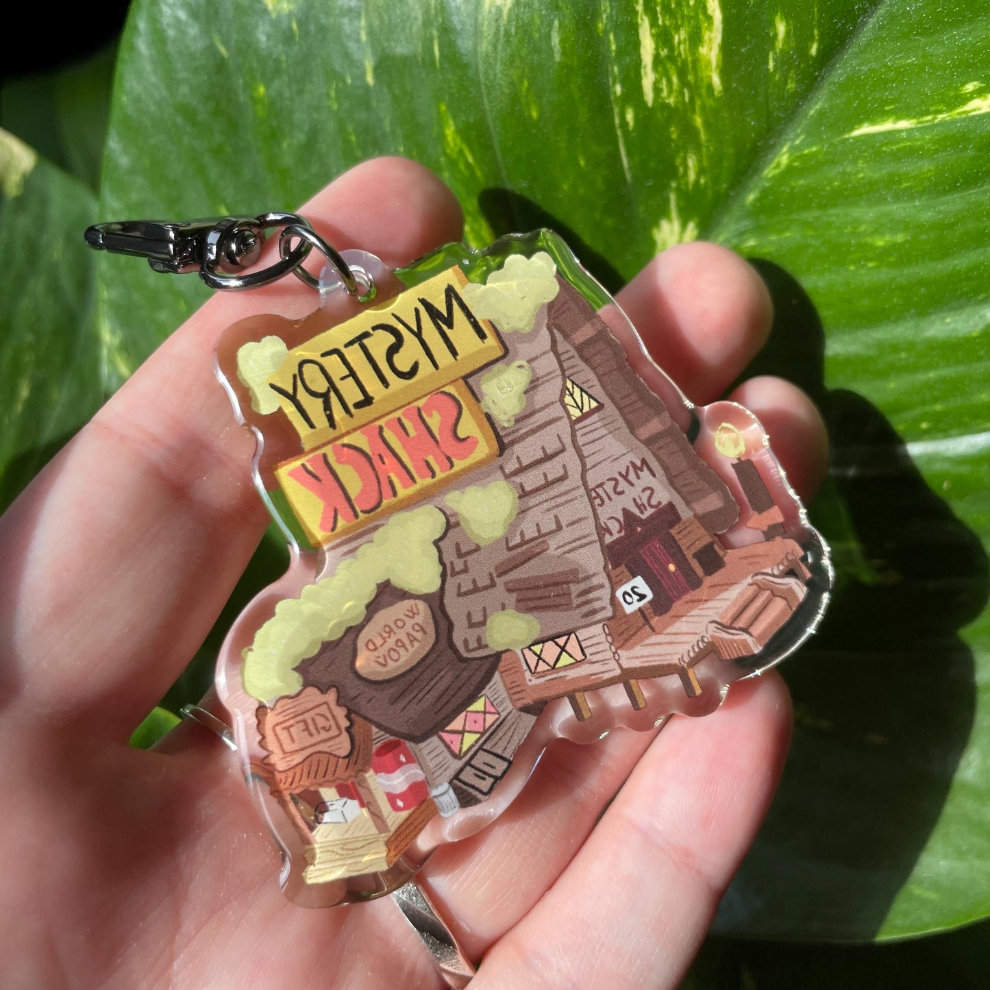 Mistery Shack Gravity Falls Keychain Keyring |  llavero | Fanart colgante regalo llaves mochila